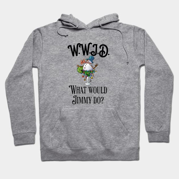 what would jimmy do? winter time. Hoodie by Turtle Trends Inc